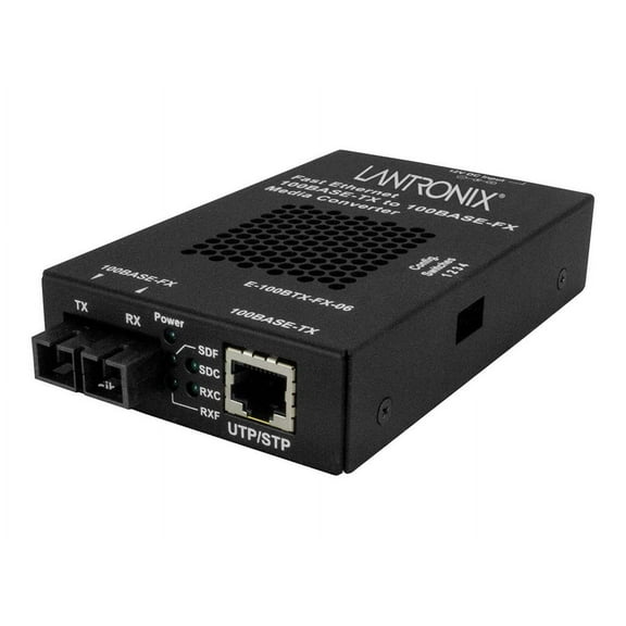 Lantronix E-100BTX-FX-06 Transceiver/Media Converter