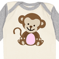 thumbnail image 4 of Inktastic Monkey Girls Long Sleeve Baby Bodysuit, 4 of 5