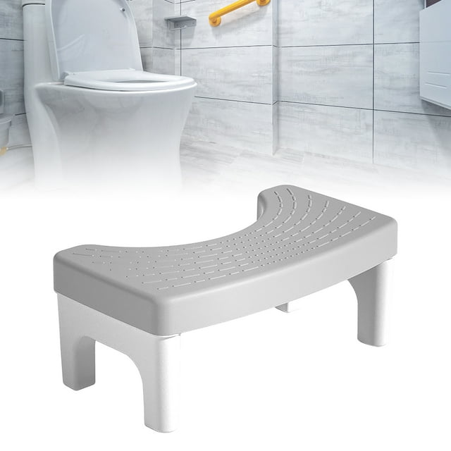 Toilet Stool, High Strength and Stability Toilet Stool Squat Enhanced Safety with Anti Slip Design Potty Stool Comfortable Experience Foot Stool for Adults Kids