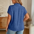 thumbnail image 4 of Womens Tops T-Shirts Loose Fit Short Sleeve V Neck Tees Women's Clothing, 4 of 6