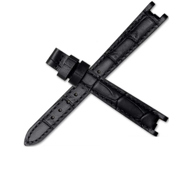 Genuine Leather Watch Band Fit For Tissot 1853 Soft Comfortable Concave-Convex Watch Strap 12mm