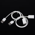 thumbnail image 6 of Naierhg White PVC Metal USB 2.0 Male to Female Extension Adapter Cable Cord 1m 3Ft, 6 of 8