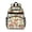 Mushroom and Frog, variant on Mushroom and Flower Black Pattern Backpack for School, Cute School Bag with Adjustable Shoulder Straps and Padded Back, 15.25"x11.5"x5.25"