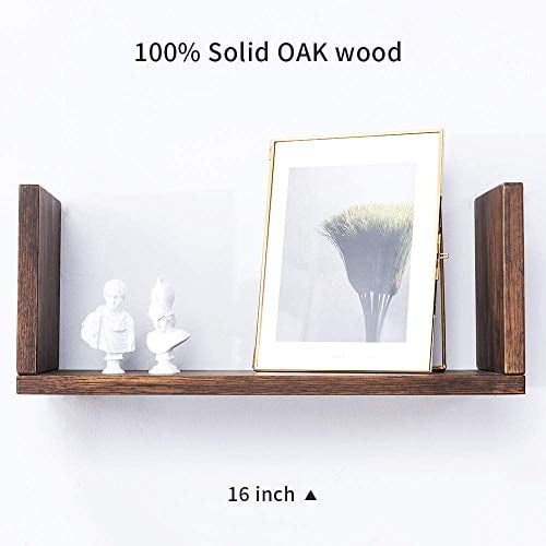 Inman Wooden Shelf U Shape Floating Shelves Book Cd Dvd Photo Frame Storage Ledge Bookshelves Walmart Com Walmart Com