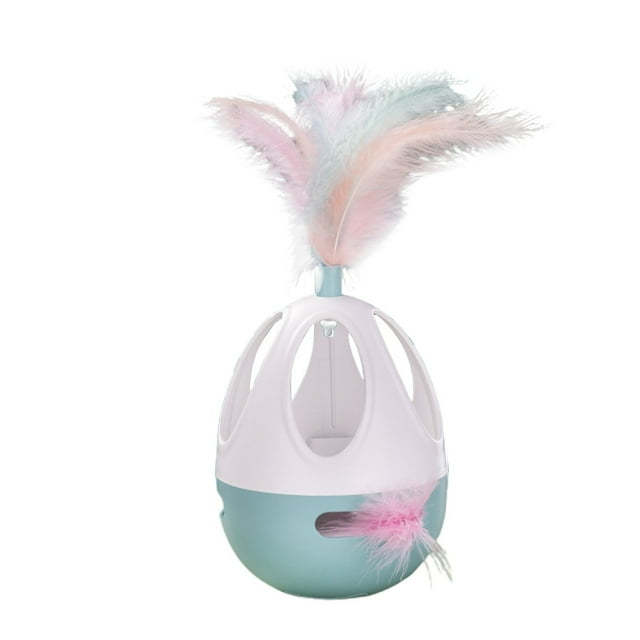 Juguete para gatos Cat Tumbler, palo para gatos, juguete interactivo con plumas, accesorios extraíbles, juguete para mascotas, juguete interactivo para mascotas