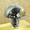 thumbnail image 4 of ZenCart Party Mushroom Disco Ball Glitter Mirror Disco Ball Decoration Retro Reflective Disco Tiles Mushroom Home Bars Parties Weddings Nightclubs Ornament, 4 of 8