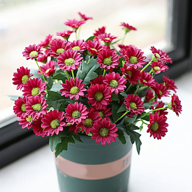 Artificial Flower Realistic Looking Fine Texture Faux Silk Flower Simulation Flower Bouquet Centerpiece Decor Party Prop