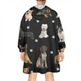 thumbnail image 2 of Wearable Oversized Blanket,Dog Breeds Wearable Blanket Hoodie for Adults,Cozy Hooded Blankets with Super Pockets,Super Warm Fuzzy Pullover for Women & Men, 2 of 6