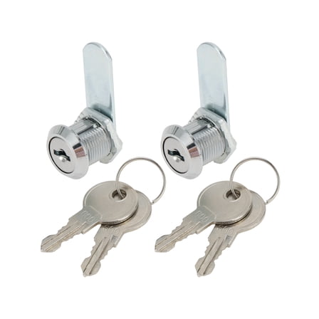 Unique Bargains Cam Locks RV Storage Lock with Keyed Alike 5/8 " Cylinder Fits 3/8 " Max Door Thickness for RV Compartment Camper Trailer Cabinet and Toolbox