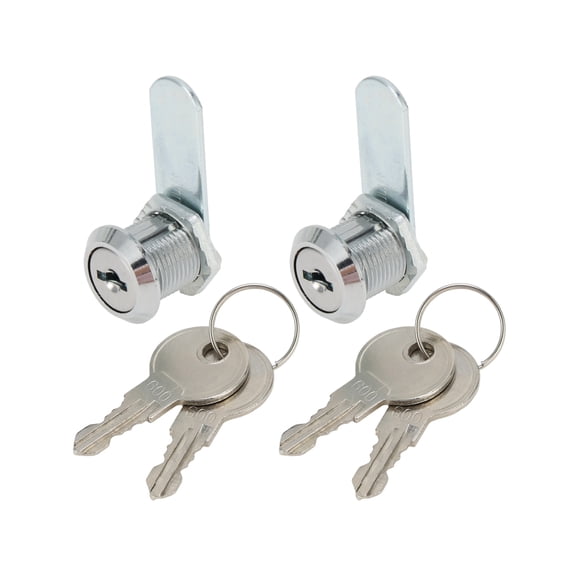 Unique Bargains Cam Locks RV Storage Lock with Keyed Alike 5/8 " Cylinder Fits 3/8 " Max Door Thickness for RV Compartment Camper Trailer Cabinet and Toolbox