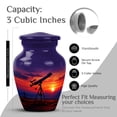thumbnail image 2 of JAGASY Telescope Handmade Urns for Ashes Keepsake, Purple Small Urn for Ashes Adult Male, Mountain Decorative Urns for Sister, Sunset Tiny Cremation Urn for Brother, (3 Inch), 2 of 7