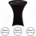 thumbnail image 4 of Anthracite Stretch Bar Table Covers for Bistro and Pub Use - Washable and Durable Design, 4 of 5