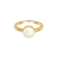 thumbnail image 2 of Elli by Julie & Grace Classic Moonstone Ring 925 Silver 18 K Gold Size 6 - 9, 2 of 5