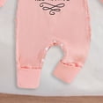 thumbnail image 6 of mgoYE Newborn Baby Girl Outfit Sweatshirt Romper Long Sleeve Jumpsuit Preemie Coming Home Outfit(Pink,3-6 Months), 6 of 6