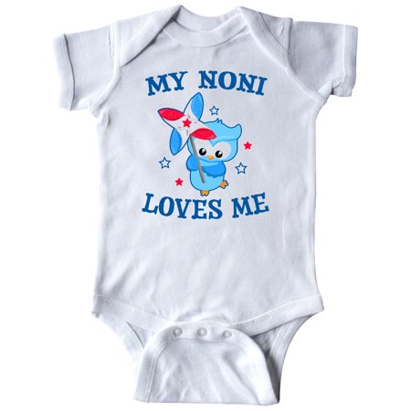 

Inktastic My Noni Loves me with Owl Gift Baby Boy or Baby Girl Bodysuit