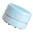 thumbnail image 2 of Desk Cordless Vacuum Cleaner Mini Desktop Dirt Cleaner Table Dirt Sweeper Blue, 2 of 10