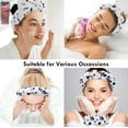 thumbnail image 5 of Spa Headband Wristband Set with Hair Clips – Puffy Makeup Headband for Women, Face Washing, Facial Mask, Shower Accessories, Gifts for Teen Girls, 5 of 7