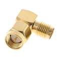 thumbnail image 5 of Adaptador de conector coaxial RF de SMA macho a SMA hembra en ángulo recto de 90 grados, 5 of 5