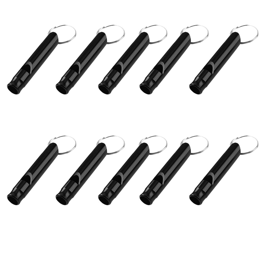 10pcs Aluminum Alloy Survival Whistles Outdoor Survival Camping Whistles 