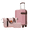 pink, variant on SDJPOI Luggage Sets 3 Piece Carry on Luggage 22x14x9 Airline Approved, Lightweight Hardshell ABS Suitcases with Wheels, 20 inch