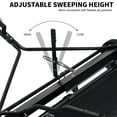 thumbnail image 6 of Wharick 44 Inch Lawn Sweeper Tow Behind, 25 cu.ft. Large Pull Behind Grass Sweeper, Heavy Duty Leaf & Grass Collector Adjustable Sweeping Height for Garden Yard Sweeper, 6 of 7
