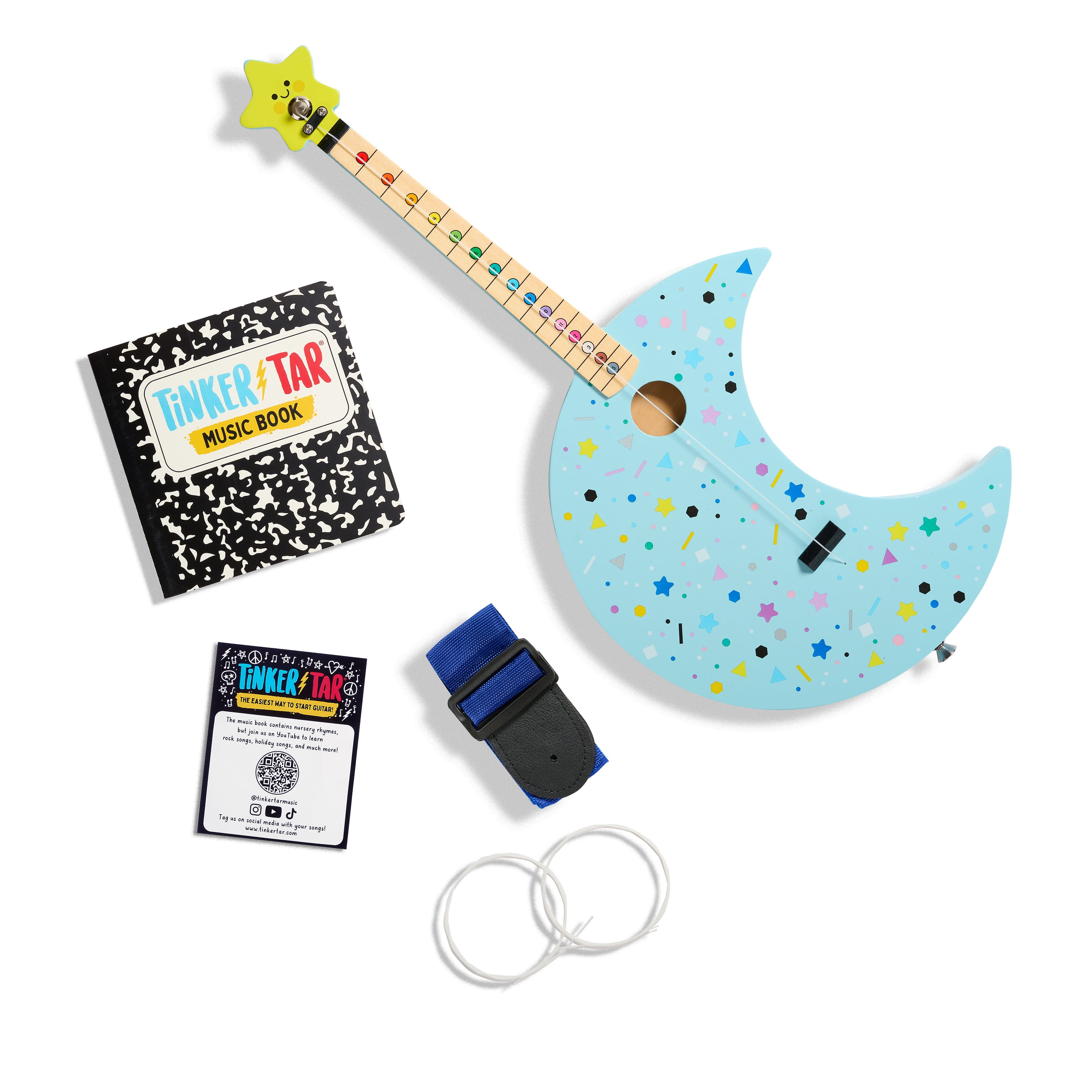 Buffalo Games Tinkertar Pink Floral 1-String Acoustic Guitar Buffalo Games Tinkertar Pink Floral 1-String Acoustic Guitar