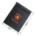 thumbnail image 4 of Bolsa para documentos ignífuga de 15 x 11 pulgadas, bolsa resistente al fuego recubierta de silicona que no pica, almacenamiento seguro a prueba de fuego para dinero, documentos, joyas y pasaportes, 4 of 8