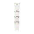 thumbnail image 5 of ToppiJoy 4 Tiers Rolling Laundry Baskets Cart with Wheels, Narrow Laundry Hamper Sorter for Clothes, Towels, Laundry Rooms, Bedrooms, 5 of 13
