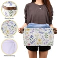thumbnail image 7 of Coolnut Foldable Storage Bins Watercolor Flowers Dragonfly Fabric Storage Baskets Collapsible Decorative Baskets Closet Organizer Bins with PU Handles for Shelves Home Closet-2Pack Decor Gifts, 7 of 7