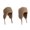 Beige, variant on Double Sided Corduroy Beanies Hats Winter Thicken Warm Pilot Aviator Hat Earmuffs Lambswool Cap Windproof Ear Protection Caps