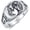 Phoenix, variant on Wolf Ring 925 Sterling Silver Yin Yang Ring Witcher Medallion Cross Rings for Men Viking Wolf Jewelry Christmas Birthday Gifts Unisex