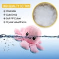 thumbnail image 2 of Peluche de pulpo reversible bronceado jianjun gigante 80cm Rosa y azul, 2 of 3
