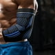 thumbnail image 3 of Calentadores de brazo deportivos de nailon de color liso para hombre, de alta elasticidad, para hombre, 3 of 3
