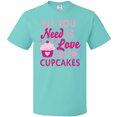 thumbnail image 3 of Inktastic Valentines Day All You Need is Love and Cupcakes T-Shirt, 3 of 5