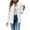 White, variant on YUGYXL Bomber Jacket Women Textured Lightweight Zip Up Jackets Casual Stand Collar Zipper Coat Fall Fashion Outerwear Top White XXL