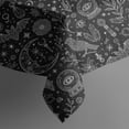 thumbnail image 5 of Black White Gothic Crystal Ball Bird Bat Pattern Square Tablecloth,Waterproof Square Table Cover,Wipeable Spillproof Washable Table Cover for Home Kitchen Party Decor 52"x52"(132x132cm), 5 of 6