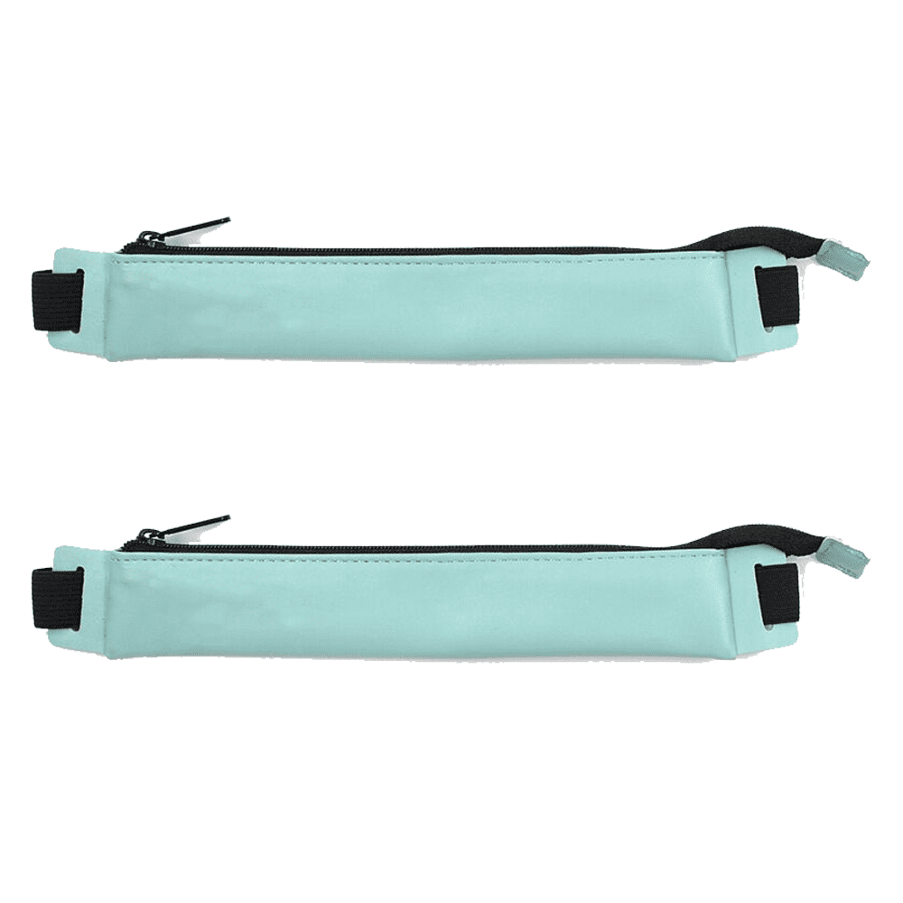 Cute Pencil Case, Small Pencil Bag With Large Capacity, Lake Blue Long  Zipper Pu Leather Pencil Pouch, Holds Up To 60 Pens Storage Case Back To  School