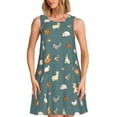 thumbnail image 1 of Xecao Robes d'Été pour Femmes, Robes Décontractées, Robes de Plage, Robes Sans Manches avec Poches, 1 of 7