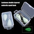 thumbnail image 1 of 2Pcs/Box Metal Cuttlefish Sleeve 10 Claws Lightweight Luminous Design Squid Hook for Angling, 1 of 7