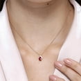 thumbnail image 3 of ANGARA Natural Solitaire Pear-Shaped Ruby Flame Pendant in 14K Yellow Gold for Women (Size-6x4mm) | July Birthstone, Birthday, Anniversary, Jewelry Gift for Women | Natural Ruby Necklace, 3 of 9