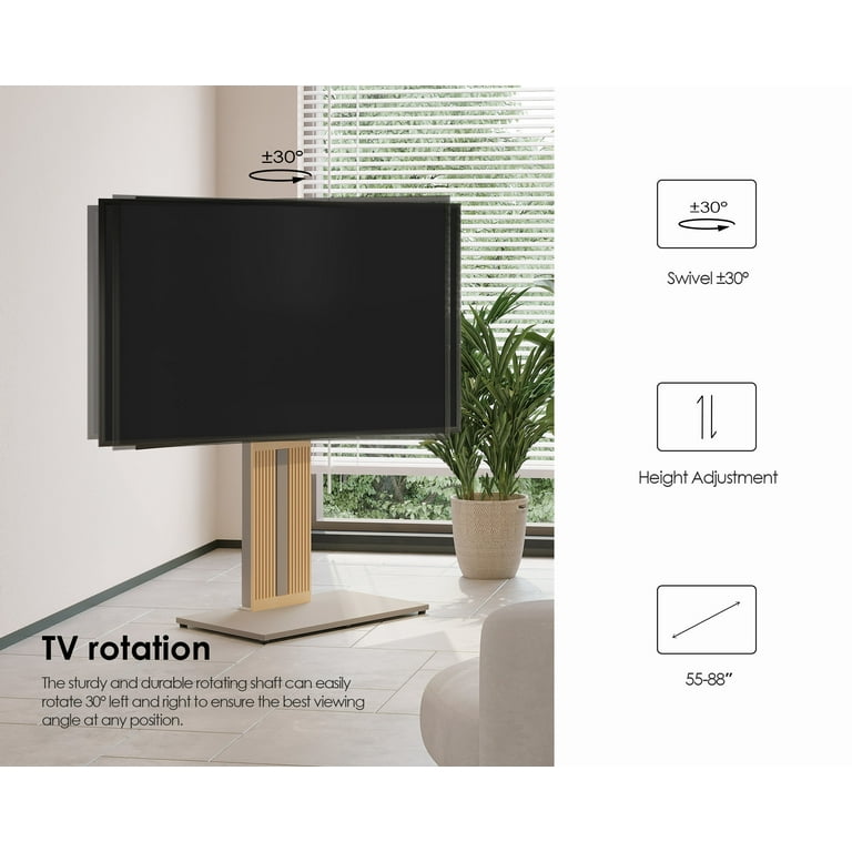 FITUEYES Zen Series Floor TV Stand for Big Screen, 55-88 Inch TV