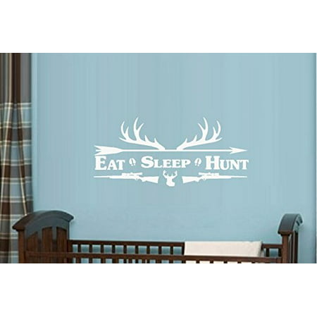Decal ~ Eat Sleep Hunt #2 Children, Wall or Window Decal (Small 13