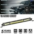thumbnail image 6 of 1pcs LED Light Bar 12 inch 800W Work Light for Rv Atv SUV Boat Jeep Lamp Off-road Lighting, 6 of 11
