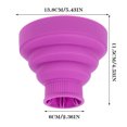 thumbnail image 2 of Universal Collapsible Hair Dryer Diffuser Attachment- Salon Grade tool,Lightweight Foldable Portable Travel Folding Design Fit Most of Blow Dryers,Purple, 2 of 9