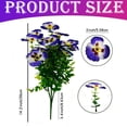thumbnail image 3 of Artificial Fake Pansy Flowers for Outdoor, Ngxiha Artificial Flowers Pansy Violet, Faux Silk Pansies Flower for Spring Summer Decoration Uv Resistant Fake Plants for Outside Planter for Decoration, 3 of 9