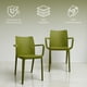 thumbnail image 3 of Ilios Innova | Set de 4 Sillas Solei Verde de Polipropileno con Fibra de Vidrio, Sillas para Comedor, Jardín o Restaurante, Diseño Moderno con Apoyabrazos, Resistentes a la Intemperie y Apilables, 3 of 9
