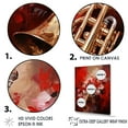 thumbnail image 3 of Designart "Triumph Of The Regal Red Trumpet I" Music Floater Framed Canvas Prints, 3 of 5