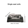 thumbnail image 1 of Upholstered Trapezoid Sofa For Living Room Frosted Fleece Tech Cloth Light Luxury Loveseat 3 seat Soft Couch Home Furniture My Lux Decor Round, 1 of 11