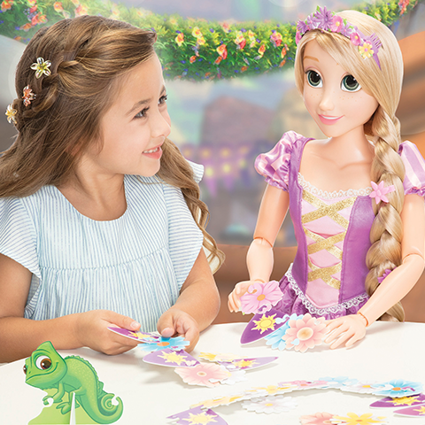 Life size hotsell rapunzel doll walmart