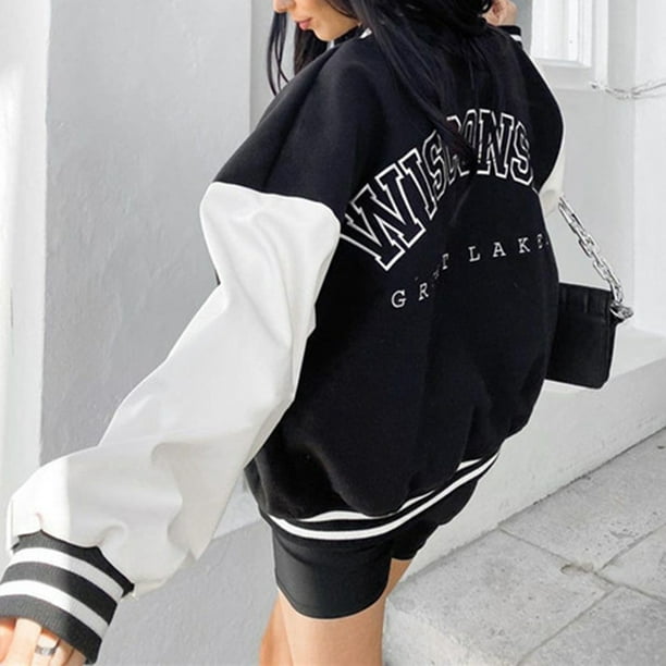 Chaqueta Sudaderas De Universidades Mujer Chaqueta Entretiempo